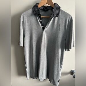 TED BAKER LONDON POLO SIZE 4 BLACK/GREY NWOT